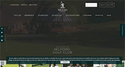 Desktop Screenshot of milfordgolf.co.uk